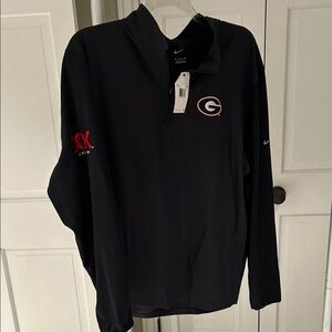 Nike with Dos XX logo Black Georgia Bulldogs Quarter-Zip Pullover